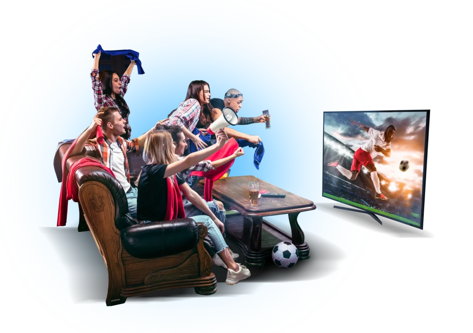 iptvuk.you IPTV interface shown on multiple devices like TV, tablet, and laptop